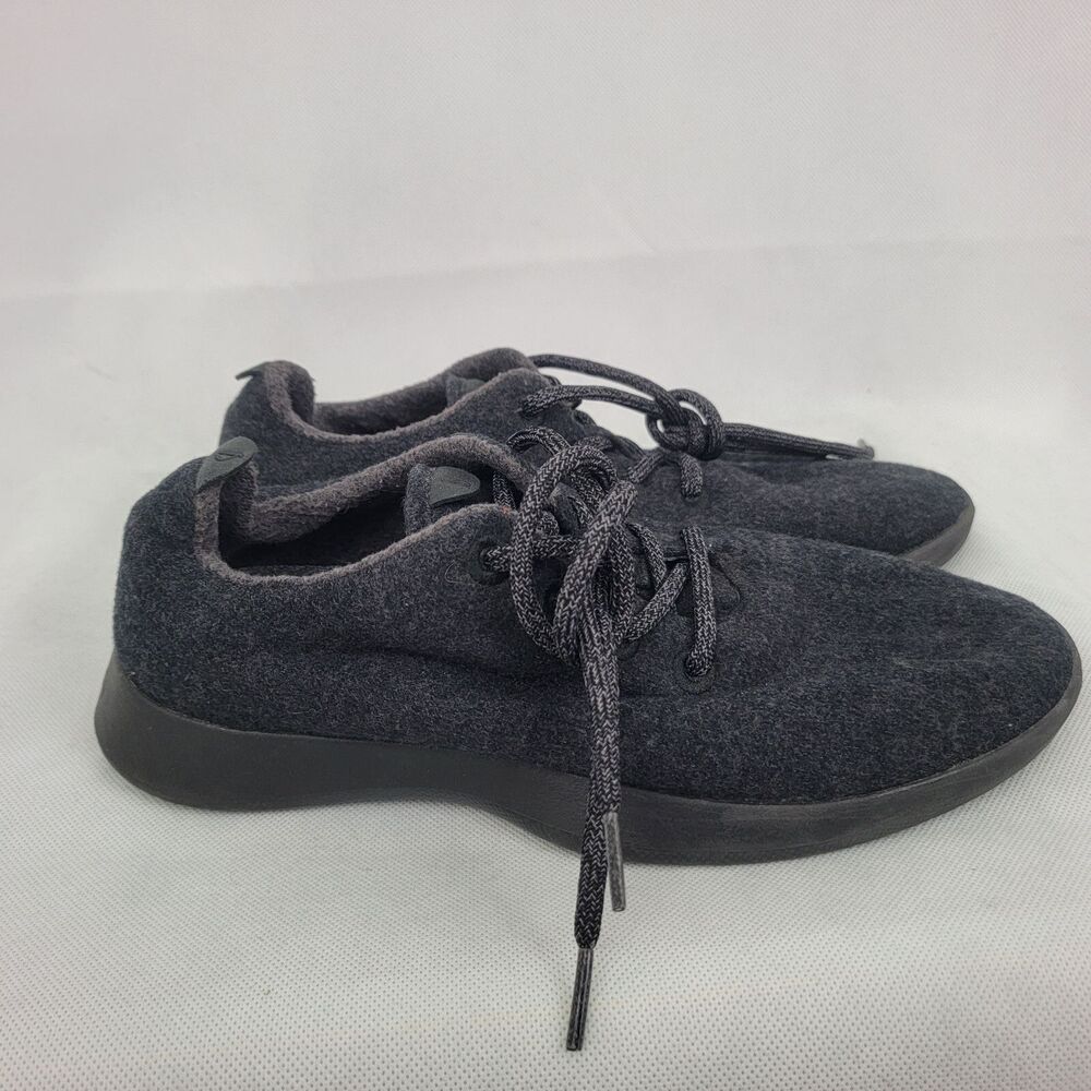 ALLBIRDS Womens Shoes Sz 10 The Wool Runners BLACK Lace Up Walking Comfort